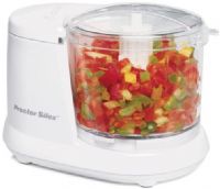 Proctor Silex 72500R Food Chopper, 1.5 Cup capacity, Pulse speed control, Dishwasher safe bowl, lid and blade, Stainless Steel Processing Blade, Dimensions (LxWxH) 8 x 4 x 5 Inches, Weight 2.26 lbs, UPC 022333725009 (725-00R 725 00R 72500 Proctor-Silex Hamilton Beach) 