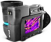 FLIR 72502-0501-NIST Model T1010-12-NIST HD Thermal Imaging Camera with NIST Calibration, 12 degrees Lens and FLIR Tools+, 1024x768 IR Resolution/30Hz, 83.4 mm Focal Length, Built-in 5 Mpixel Digital Camera with LED Light, 7.5–14 um Spectral Range, 12x9 degrees Field of View, 1–8x Continuous Digital Zoom, 1.3m Minimum IR Focus Distance (725020501NIST 725020501-NIST 72502-0501NIST T101012NIST T101012-NIST T1010-12NIST T1010) 