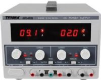 Tenma 72-8335 Triple Output Power Supply, Three fully isolated outputs, Outputs may be connected in series to obtain higher voltage or parallel for higher current, Large digital display shows current or voltage for outputs 1 and 2, Selectable Independent or Tracking operation, Output 1 and 2 are adjustable from 0~24VDC, with 0~1A current limiting (728335 72 8335 728-335 7283-35) 