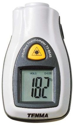 Tenma 72-8545 Pocket Infrared Digital Thermometer with 6:1 Ratio; C / F measurement display; Laser targeting; Three digit display; Temperature data hold; Auto power off; Less than 1 second Response time (728545 72 8545)