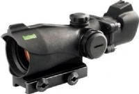 Bushnell 730132P Trophy Waterproof & Fogproof Riflescope with Red/Green T Dot Reticle, 1x Power, 32mm Objective lens, Matte Finish, Dry-nitrogen filled, CR2032 Battery, 3 MOA dot, T-dot Reticle, 44 feet at 100 yards Field of view, 70 inches at 100 yards Adjustment range, 32mm Exit pupil, Unlimited Eye relief, 0.25 at 100 yards Click value, Multi-coated, Amber-Brite optics, UPC 029757730114 (730132P 730-132P 730 132P) 