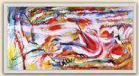 Basset Mirror 7300-064EC Adventure in Color Hand-Painted Canvas, 2.5 cu ft Volume, Oil/Acrylic Finish, Contempo Collection, Conte Suite, Hand-Painted Canvas, Modern-Contemporary Style, UPC 036155287294 (7300064EC 7300-064EC 7300 064EC 7300064 7300-064 7300 064) 