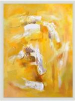 Basset Mirror 7300-067EC Jaune Tourbillon Hand-Painted Canvas, Oil/Acrylic Finish, Conte Suite, Hand-Painted Canvas, Modern-Contemporary Style, 36" W x 48" H, UPC 036155287324 (7300067EC 7300-067EC 7300 067EC 7300067 7300-067 7300 067) 