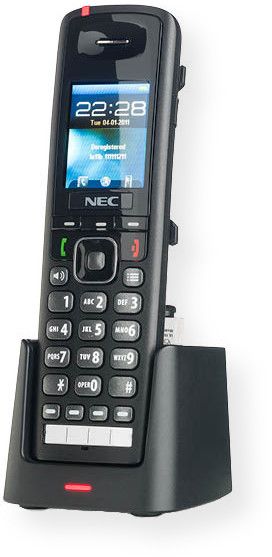 NEC Telephone Systems DECT ML 440 Multi-line mobile handset for use in various business environments; Black; Many call control features seamlessly integrated with the PBX; Any place reachability improving customer satisfaction; UPC 722580037299 (440 ML 440 ML-440 DECT-440 DECTML-440 DECT-ML-440)