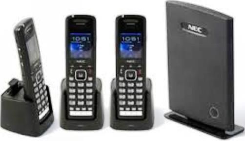 NEC 730653 DECT Wireless Bundle, Black, Includes AP20 Access Point and (3) ML440 Cordless Phone Bundle, Caller ID (name/number), Call history, 4 Programmable keys, 3 dedicated soft keys (Hold/Transfer/Conf.) for easy call handling, Talk-time 20 hours/Standby time 220 hours, Brilliant color display with graphical user interface (73-0653 730-653 7306-53)