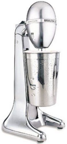 Hamilton Beach 730C DrinkMaster Chrome Classic Drink Mixer, Enjoy thick shakes & soda fountain drinks at home, 28 ounce stainless steel mixing cup, Two speeds, Tiltable mixing head, Easy-clean detachable spindle, Mix in yuor favorite candy, cookies, fruits or nuts, UPC 040094901692 (730-C 730 C)