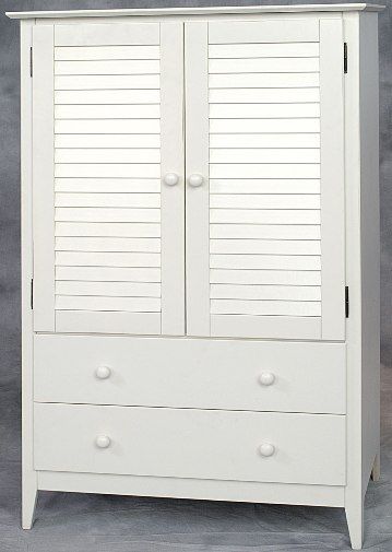 Linon 7351N125-A-KD-U Shutter Bedroom Collection Entertainment Center, Antique White Finish, Pine and Painted MDF, Some Assembly Required, Dimensions (W x D x H) 36.00 x 24.25 x 56.25 Inches, Weight 60.20 Lbs, UPC 753793735108 (7351N125AKDU 7351N125-A-KD 7351N125-A 7351N125 7351N125-AKDU)