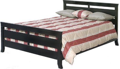 Linon 73578TOB-A-KD Newport Collection Queen Bed, Black Finish, Solid Pine and Plywood Slats, Some Assembly Required, Headboard, footboard, and bed rails, Dimensions (W x D x H) 63.00 x 20.13 x 31.88 Inches, Weight 35.20 Lbs, UPC 753793735856 (73578TOBAKD 73578TOBA-KD 73578TOB-AKD 73578TOB-A 73578TOB 73578TOB-AKD)