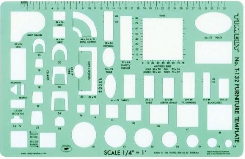 Alvin 132T Timely Furniture Template, 1/4