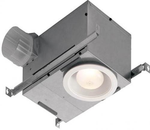 Broan 744LEDNT 70 CFM Recessed Bath Fan/Light, LED Lighting, ENERGY STAR qualified; 70 CFM Recessed Bath Fan/Light, LED Lighting, ENERGY STAR qualified; ENERGY STAR qualified; Multiple units can easily be used in larger rooms; 14 watt, GU24 based, BR30-shaped, LED bulb included; 6-7/8