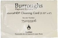 Burroughs 752093906 Cleaning Cards (10-Pack) For use with Burroughs NDP250, NDP300, NDP500, NDP600, NDP850, NDP1150, NDP1600, NDP1825, NDP2000 Unisys e-@ction Network Document Processors (752-093906 7520-93906 75209-3906 752093-906) 