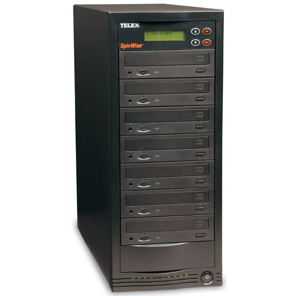 Telex 7-52H AWT SpinWise Tower, Seven Drive 52X CD Duplicator with 40GB Hard Drive (752H, 7 52H)