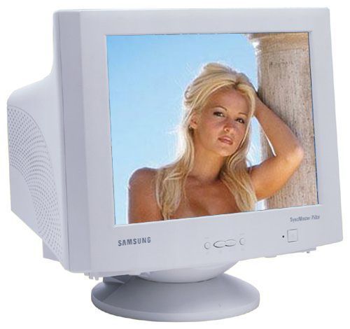 Samsung 753DF SyncMaster Monitor, 17IN/16V Crt 24MM 1280X102465HZ 753DF-T/T Silver/black VGA  (753-DF, 753 DF)