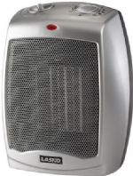 Lasko 754200 Ceramic Heater with Adjustable Thermostat Model, Built-In Safety Features, 1500 Watts of Comforting Warmth, 3 Quiet SettingsHigh HeatLow HeatFan Only, Convenient Carry Handle, Fully Assembled, E.T.L. listed, 6: L x 7: W x 9.2: H (754200 754200 754200) 