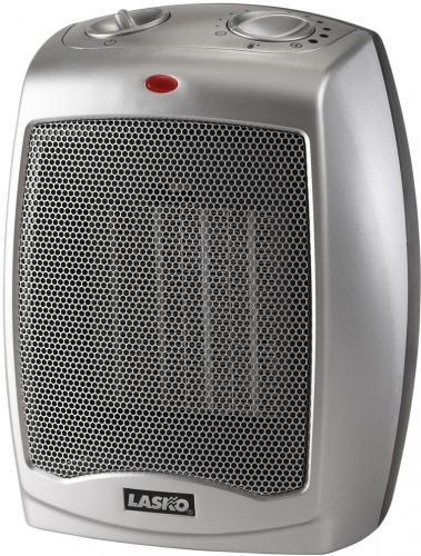 Lasko 754200 Ceramic Heater with Adjustable Thermostat Model, Built-In Safety Features, 1500 Watts of Comforting Warmth, 3 Quiet SettingsHigh HeatLow HeatFan Only, Convenient Carry Handle, Fully Assembled, E.T.L. listed, 6: L x 7: W x 9.2: H (754200 754200 754200)