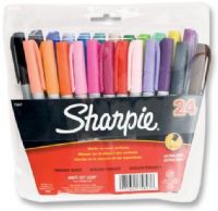 Sharpie 75847 Ultra Fine Point Permanent Marker 24-Color Set; Quick-drying, water-resistant, high intensity inks proven permanent on most surfaces; AP certified, non-toxic ink formula; Colors subject to change; Dimensions 7.63" x 7" x 1"; Weight 0.72 lbs; UPC 071641758476 (SHARPIE75847 SHARPIE 75847 SN75847 SN 75847 SN-75847) 