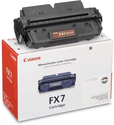 Canon 7621A001AA model FX-7 Black Toner Cartridge, For use with 710, 720 and 730 Canon Laserclass Fax Machines, Laser Printing Technology, Up to 4500 pages Duty Cycle, New Genuine Original OEM Canon Brand, UPC 013803016345 (7621A001AA 7621 A001AA 7621-A001AA FX7 FX-7 FX 7)