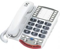 Ameriphone 76565; Model Dialogue XL-50 Amplified Telephone for Severe Hearing Loss, 50 DB, Hearing aid compatible handset; 12 memory buttons for one-touch speed dialing; Redial, Hold and Flash buttons; Desk or wall mounting, White (AME76565 AME-76565 Clarity XL50 XL 50 AMEXL50 AME-XL50 AME-XL-50)