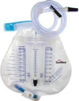 SunMed 7-6611-00 Metered Bedside 2000ml (64oz.) Urinary Drainage Bag (20 Pack), Double Hook Hanger bed, Velcro strapping for safety, Drip Chamber with antireflux valve, Vented Bag, Sampling port & needles access, 40” clear inlet PVC tubing, T-tap outlet device, Sterile & latex free (7661100 76611-00 7-661100) 