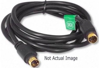 Plus 772-70-5000 Four-Pin Male to Mini DIN Four-Pin 4.9' S-Video Cable, Used in the connection of video equipment that has an S-video connector (772705000 77270-5000 772-705000)