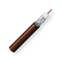 BELDEN7731A0011000, Model 7731A, 14 AWG, RG11, Riser-Rated, Low-Loss Serial Digital Coax Cable; Brown; RG11 14 AWG solid bare copper conductor; Foam HDPE core; Duofoil Tape and tinned copper braid shield; PVC jacket; UPC 612825357216 (BELDEN7731A0011000 TRANSMISSION SIGNAL PLUG WIRE) 