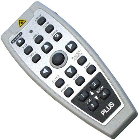 Plus 777-99-8011 Remote Control For use with U5 and U7 Series Data Projectors (777998011 77799-8011 777-998011)