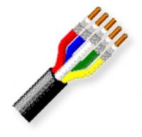 Belden 7791A B591000 10-Coax 23AWG Sub-miniature VideoFLEX Snake Cable; Back or Matte; Riser; Solid bare copper conductors; Foam HDPE core insulation; Inner Shield made of Duofoil Tape and tinned copper braid; Riser; PVC jacket; UPC 612825355380 (BTX 7791AB591000 7791A B591000 7791A-B591000) 