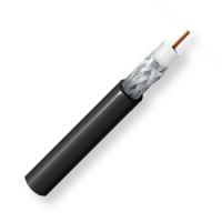 BELDEN7806R0101000, Model 7806R, 19 AWG, RG-58, RF 195 Coax Cable; Black Color; CMR and CMG Rated; 19 AWG solid 0.037-Inch Bare copper conductor; Gas-injected foam HDPE insulation; Duofoil Tape and Tinned copper braid shield; PVC jacket; UPC 612825189619 (BELDEN7806R0101000 TRANSMISSION CONNECTIVITY CONDUCTOR WIRE) 