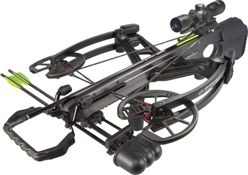 Barnett 78201 Vengeance Crossbow Package, 140 lbs Draw Weight, 118 Ft. lbs of Energy, 18