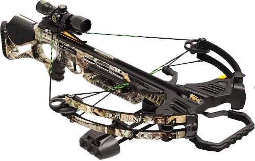 Barnett 78215 Brotherhood Crossbow Package, High Definition Camo Finish, 160 lbs Draw Weight, 109 Ft. lbs of Energy, 13.5