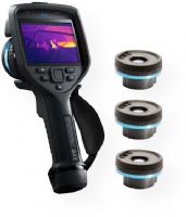 FLIR 78516-1101 Model  E76-24-14-42 Advanced Thermal Imaging Camera, Black; 24, 14, and 42-degree Lenses; MSX Technology; 320 x 240 IR Resolution; 5 MP with Built-in LED Photo/video Lamp Digital Camera; 4" LCD Touchscreen Display; Removable SD Card; 1-4x Continuous Digital Zoom; Fixed Focus; Automatic Lens Identification; UPC 845188022648 (FLIR785141101 FLIR78514-1101 FLIR-78514-1101 FLIR-785141101 78514-1101) 