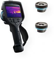 FLIR 78515-1101-NIST Model E76-24-42-NIST Advanced Thermal Imaging Camera, Black,; 24 and 42-degree Lens NIST Calibrated; MSX and UltraMax Imaging Technology; 320 x 240 IR Resolution; 5 MP, with Built-in LED Photo/Video Lamp Digital Camera; 4 in., 640 x 480 Pixel Touchscreen LCD with Auto-Rotation; Removable SD Card; 1-4x Continuous; 30 Hz Frequency; Rechargeable Li-ion Battery (FLIR-78515-1101-NIST FLIR78515-1101-NIST FLIR785151101NIST 78515-1101-NIST 785151101NIST) 