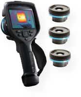 FLIR 78516-1301 Model E86-24-14-42 Advanced Thermal Imaging Camera, Black; 24, 14, and 42-degree Lenses; UltraMax and MSX Imaging Technology; 464 x 348 IR Resolution; 5 MP with built-in LED Photo/Video Lamp Digital Camera; 4", 640 x 480 Pixel Touchscreen LCD with Auto-Rotation; Removable SD Card; 1-4x Continuous Digital Zoom; UPC 845188022716 (FLIR785141301 FLIR-78514-1301 FLIR78514-1301 FLIR-785141301 78514-1301) 