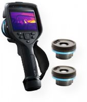 FLIR 78517-1101 Model E76-42-14 Advanced Thermal Imaging Camera, Black; 42 and 14-degree Lenses; MSX Technology; 320 x 240 IR Resolution; 5 MP with Built-in LED Photo/video Lamp Digital Camera; 4" LCD Touchscreen Display; Removable SD Card; 1-4x Continuous Digital Zoom; Fixed Focus; Automatic Lens Identification; UPC 845188022655 (FLIR785171101 FLIR78517-1101 FLIR-78517-1101 FLIR-785171101 78517-1101) 