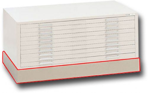 Mayline 7868WS Flush Base C-File Sand; Self-Contained steel files have integrated caps and can be bolted together for stacking; Drawers have front metal plan depressor and rear hood to keep documents flat and orderly and ordenly; The drawer fronts are a double-wall construction; Sand 4