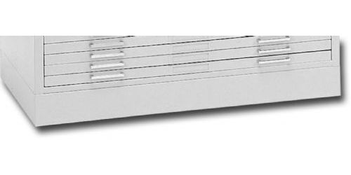 Mayline 7868WW Flush Base C-File White; Self-contained steel files have integrated caps and can be bolted together for stacking; Drawers have front metal plan depressor and rear hood to keep documents flat and orderly; The drawer fronts are a doble-wall construction; White 4