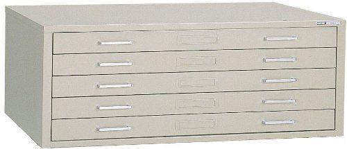 7869CS Steel Plan Files, C-Files Series, Five Drawer Flat File Cabinet 