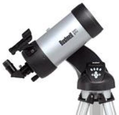 Bushnell 78-8890 NorthStar 1250 x 90mm Motorized GoTo Maksutov-Cassegrain Telescope, 4mm and 25mm eyepieces, 1250mm Length, 50, 312.5 Magnifications, Erect image diagonal mirror for land viewing, 