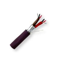 Belden 7891A Z4B500, Model 7891A, 26 AWG, 2-Pair, Digital Audio Snake Cable; Violet Color; CM-Rated; 2-26 AWG tinned copper pairs; Datalene insulation; Individually shielded with Beldfoil bonded to numbered/color-coded PVC jackets so both strip simultaneously; PVC jacket; For Indoor Use; UPC 612825190769 (BTX 7891AZ4B500 7891A Z4B500 7891A-Z4B500 BELDEN) 