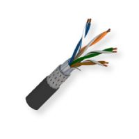 BELDEN7921A0101000, Model 7921A, 24 AWG, 4-Pair, Riser-Rated, Industrial Ethernet Cat 5e Cable; Black; 4 Bonded-Pair 24AWG Bare Copper conductors; PO Insulation; Overall Beldfoil and Tinned Copper Braid Shield; PVC Outer Jacket; CMR and CMX-Outdoor Rated ; UPC 612825191261 (BELDEN7921A0101000 TRANSMISSION ELECTRICITY WIRE PLUG) 