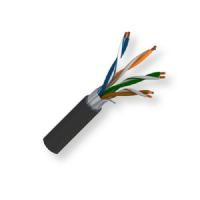 BELDEN7939A0101000, Model 7939A, 24 AWG, 4-Pair, Industrial Ethernet Cat 5e Cable; Black Color; Riser CMR-Rated, CMX-Rated; 4 Bonded-Pair 24AWG Bare Copper conductors; PO Insulation; Overall Beldfoil Tape Shield; PVC Outer Jacket; UPC 612825191773 (BELDEN7939A0101000 TRANSMISSION CONNECTIVITY INDUSTRIAL WIRE) 