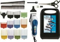 Wahl 79400-608 Color Pro 20-Piece Color Coded Hair Cutting Kit; Includes Eight color-coded locking guide combs allow for the right cut, every time; Features Wahl’s patented precision ground blades that stay sharp longer; Clipper comes complete with a chart to show the length each color is for easy reference; Eight color-coded locking guide combs allow for the right cut, every time; UPC 043917000053 (79400608 79400 608)  