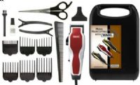 Wahl 79530-400 Power Pro 15-Piece Hair Cutting Kit; Includes: Multi-cut Clipper, Blade Guard, Barber Comb, Scissors, Handled Storage Case, 2 Hair Clips, Blade Oil, Cleaning Brush, 6 Guide Combs (3mm, 6mm, 10mm, 13mm, Left Ear Taper, Right Ear Taper) and Instructions; Ideal for all shor t cuts and designs; UPC 043917255286 (79530400 79530 400)  