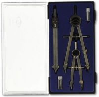 Alvin 795B Basic-Bow Standard Drawing Set, Includes 6" basic-bow compass/divider, Comes with 4.5" pencil compass/divider, Center wheel adjustment, Built-in spindle stop prevents overextension, Split leg design, With 6" friction divider, Centering gearhead design, Replaceable needle points, Two replacement lead tubes, Dimensions 7.50" x 2.25" x 0.75", Weight 0.88 Lbs, UPC 088354001553 (ALVIN795B ALVIN 795B 795 B 795-B) 