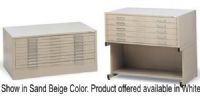 Mayline 7978CW Steel Plan Files, C-Files Series, Ten Drawer Flat File Cabinet, White, Inside Drawer: 46.75"W x 15.37"H x 35.37"D, Cabinet Exterior: 43"W x 0.62"H x 32.75"D, Each clamp holds up to 100 sheets; Heavy-gauge, welded steel construction; Self-contained with integral cap, Files can be bolted together for stacking, UPC 760771154813 (7978-CW 7978C 7978 CW 797-8CW) 