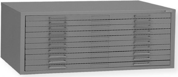 Mayline 7978CG Model C-File 10 Drawer, Gray Color; Self-contained steel files with integrated caps that can be bolted together for stacking; Drawers have front metal plan depressor and rear hood to keep documents flat and orderly; The drawer fronts are a double-wall construction; Drawers unit only, no base; UPC 760771154875 (7978CG 7978-CG 7978C-B MAYLINE7978CG MAYLINE-7978C-GRAY MAYLINE-7978C-G)