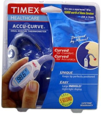 Timex Indiglo Talking Oral Thermometer w/ Storage Case & Probe