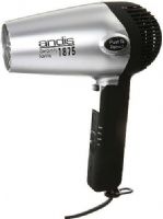 Andis 80020 Model RC-2 Fold-N-Go Ionic Hair Dryer, Silver/Black; 1875 watts; Nano-ceramic and Ionic technologies create smoother, silkier hair in less drying time; 3 heat/speed settings for styling control; Convenient folding handle and retractable cord; Cool shot button locks in style; Lifeline shock protection; Polymer Body Material; 5.25" Length; Weight 1.20 lbs; UPC 040102800207 (80-020 800-20 RC2 RC 2) 