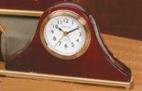 River City Clocks 802-338 7 3/4" x 4 1/2" Tambour Clock with Alarm, Rosewood Finish (802338 802 338) 