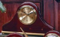 River City Clocks 802-375 10" x 5 1/2" Tambour Clock, Rosewood Finish (802375 802 375) 